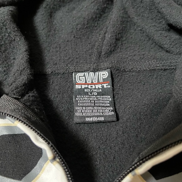 Adult Black Glow in the Dark Full Zip Skeleton Hoodie with Face - Picture 7 of 7